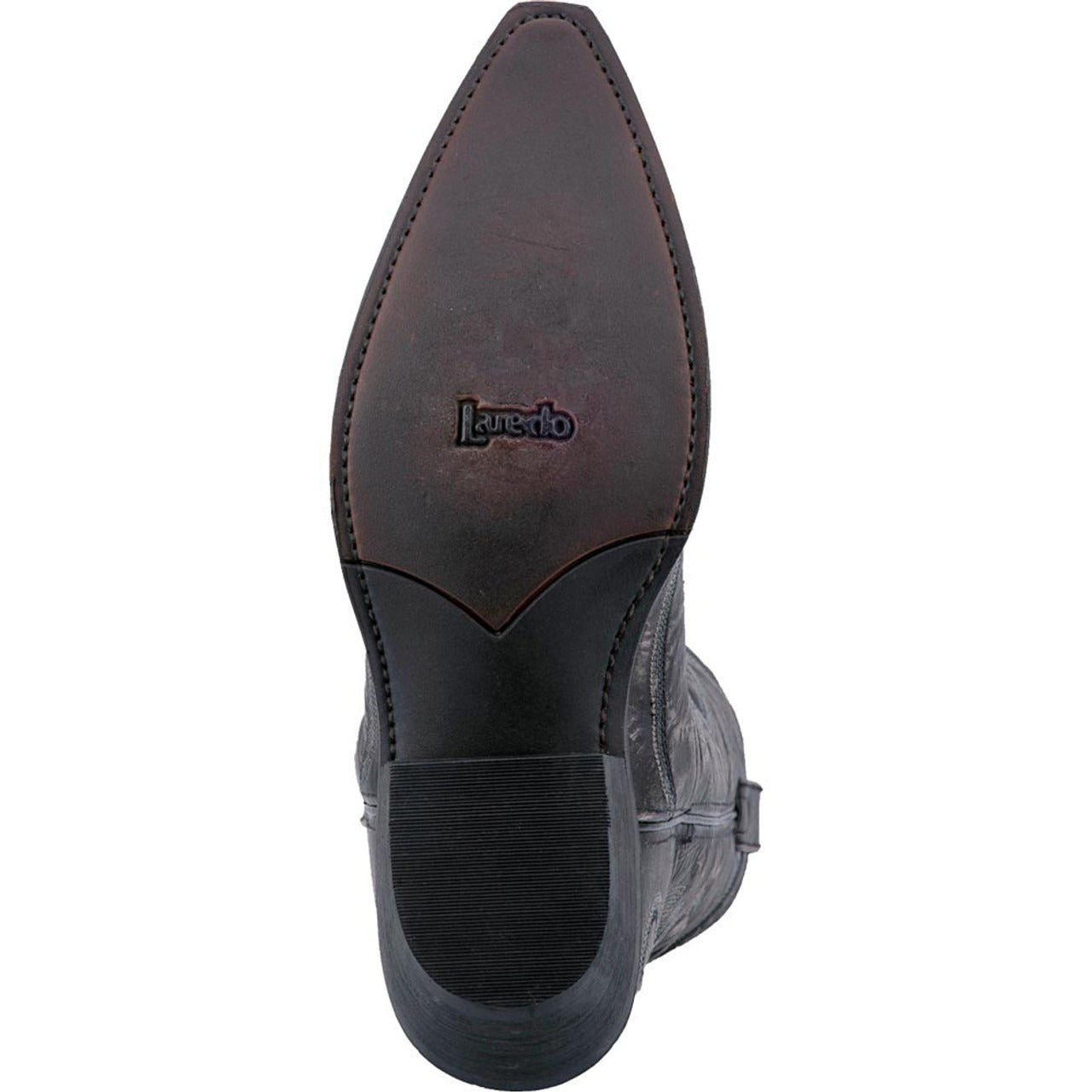 Laredo Garrett Black Distress Leather Snip Toe Boots for Men