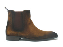 Leather Suede Chelsea High Boots