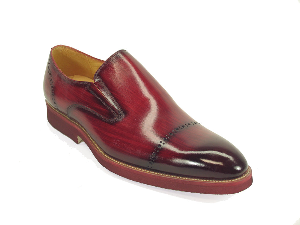 Chic Patina Finish Calfskin Slip-on