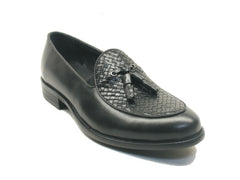 KS708-05 Carrucci Calfskin Woven Tassel Loafers