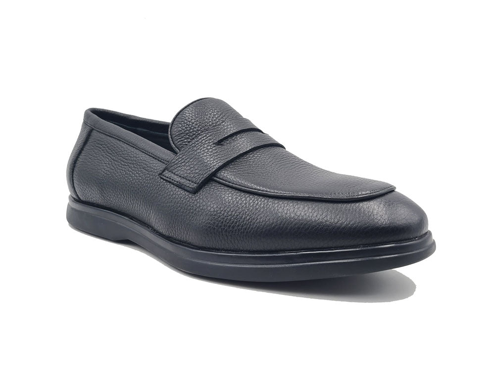 Tumble Calfskin Penny Loafer