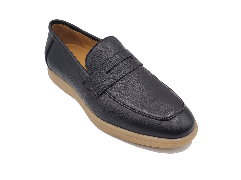 Tumble Calfskin Penny Loafer