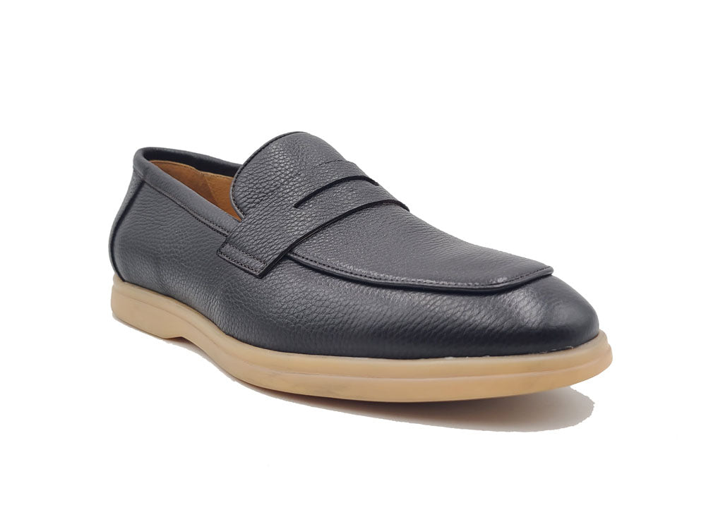 Tumble Calfskin Penny Loafer