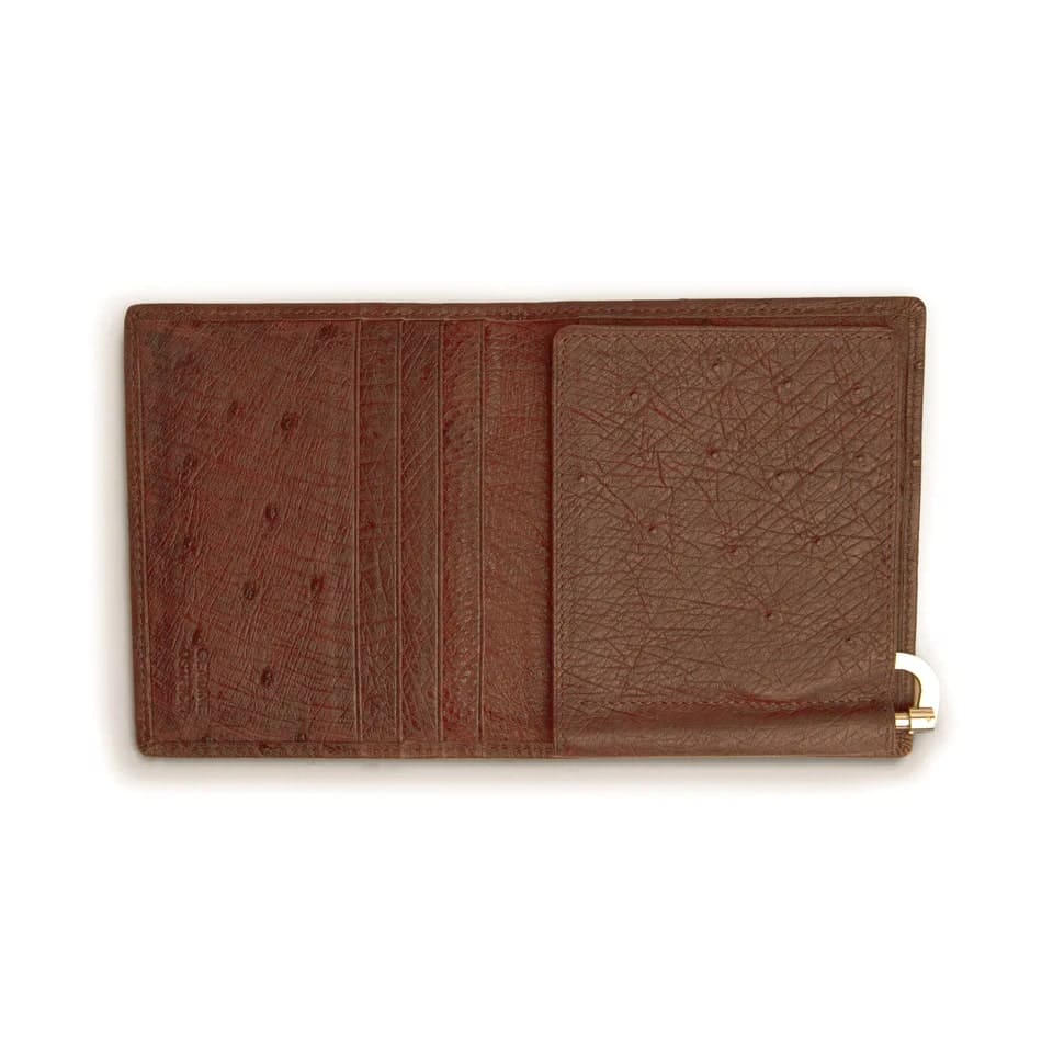 Ferrini Full Quill Ostrich Money Clip Kango