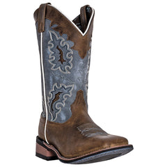 Laredo Isla Tan & Blue Genuine Men's Leather Western Boots
