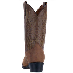 Laredo Paris Tan Distressed R-Toe Men's Leather Boots