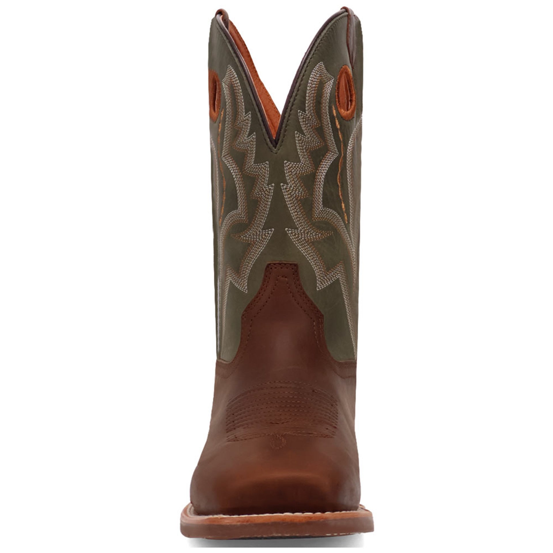 Dan Post Mens Leighton Brown and Blue Leather Western Boots