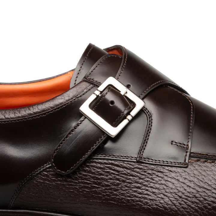 Pego Monk Strap Brown By Mezlan Made In Spain Brand