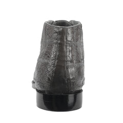 Mens Belvedere Stefano Patchwork Crocodile Dress Boot in Grey
