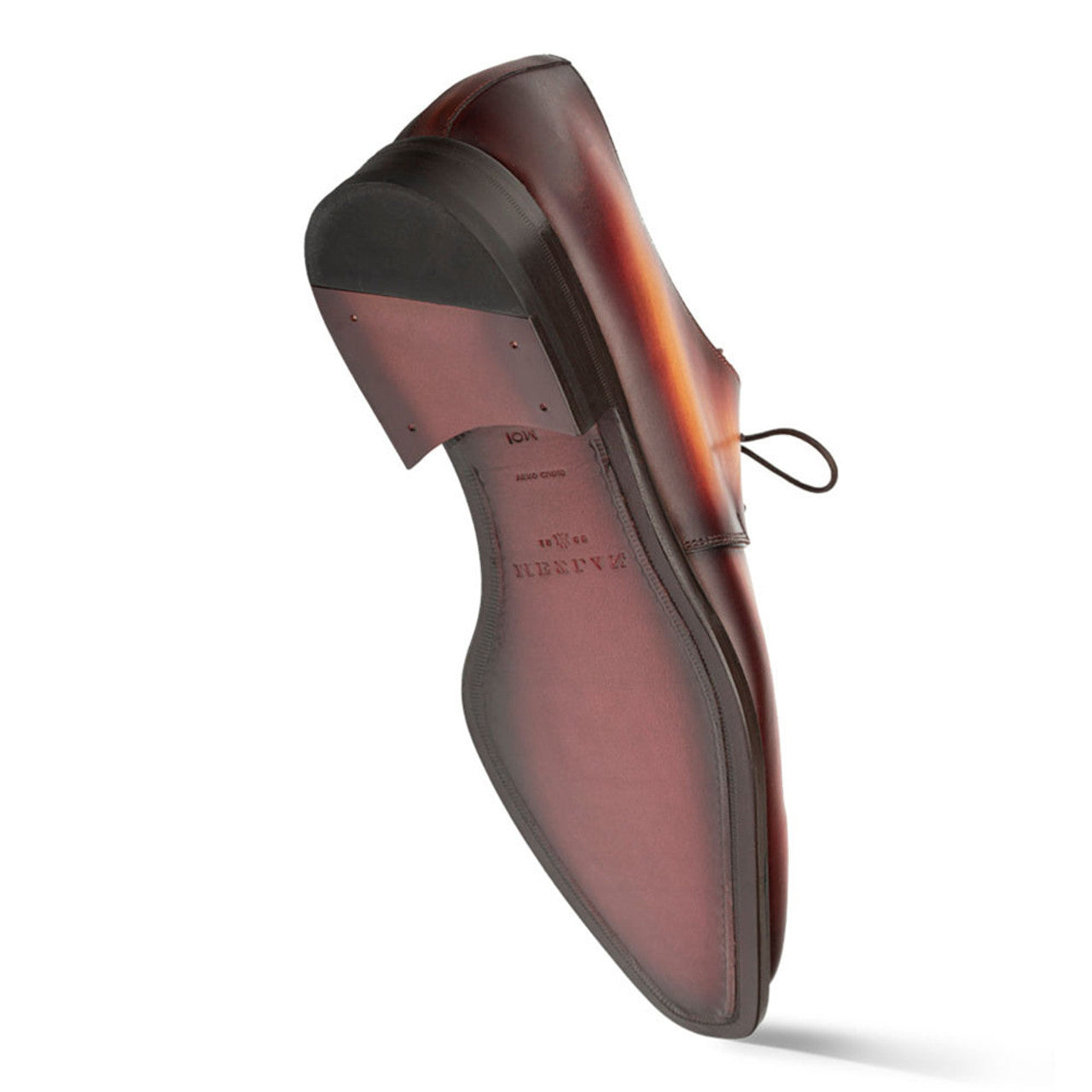Principe Tan/Rust Patina Leather Men’s Derby Shoes By Mezlan Made In Spain Brand