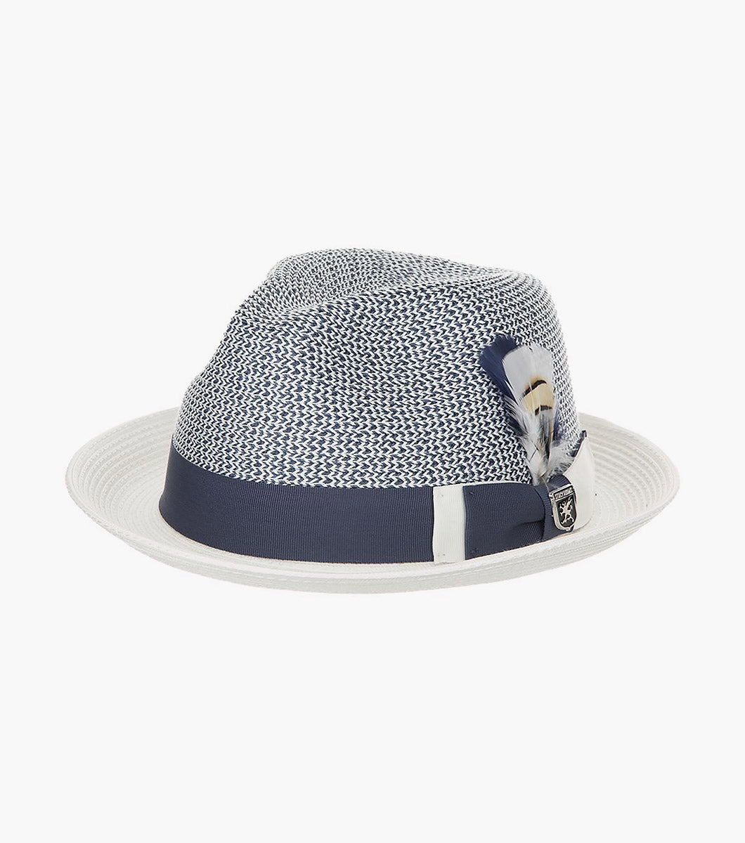 SKYLIN FEDORA Paper Braided Pinch Front Hat