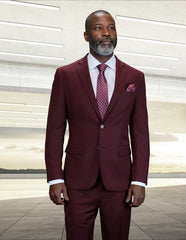 statement-men-s-2-piece-100-wool-modern-fit-textured-solid-suit-single-breasted-suit-jacket