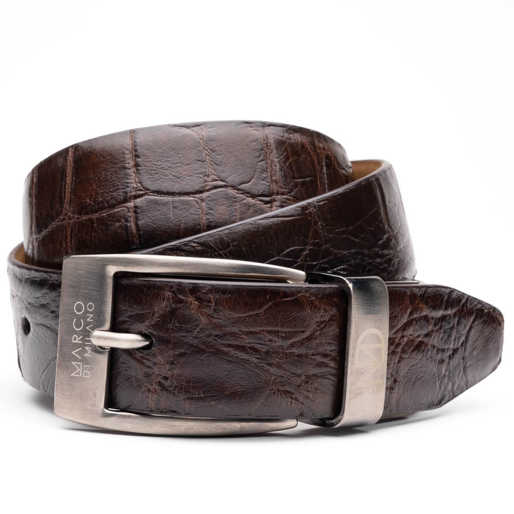 Marco Di Milano Emilio Belt - Brown Leather Dress Shoe