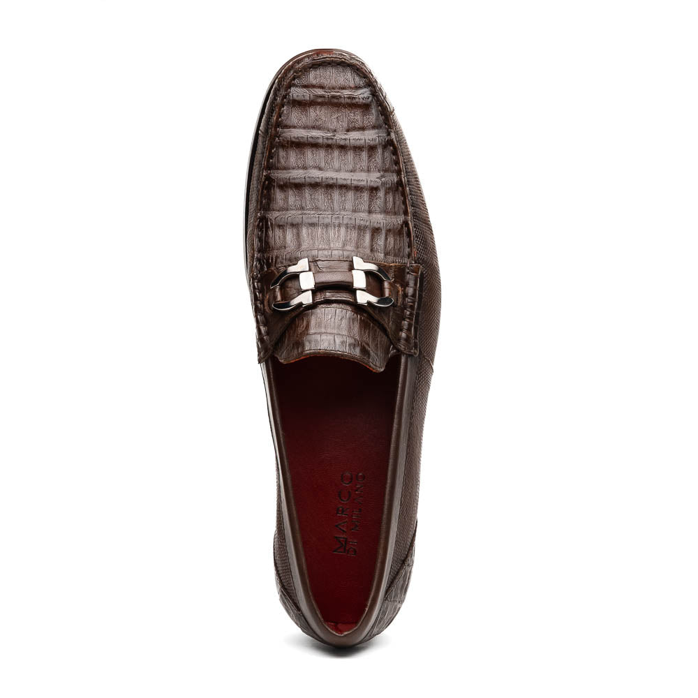 Marco Di Milano Adro Brown Leather Luxury Loafers