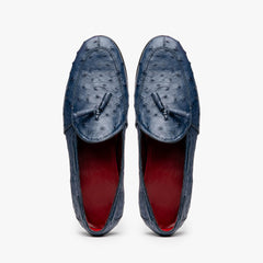Aubiere Navy Ostrich Loafer 