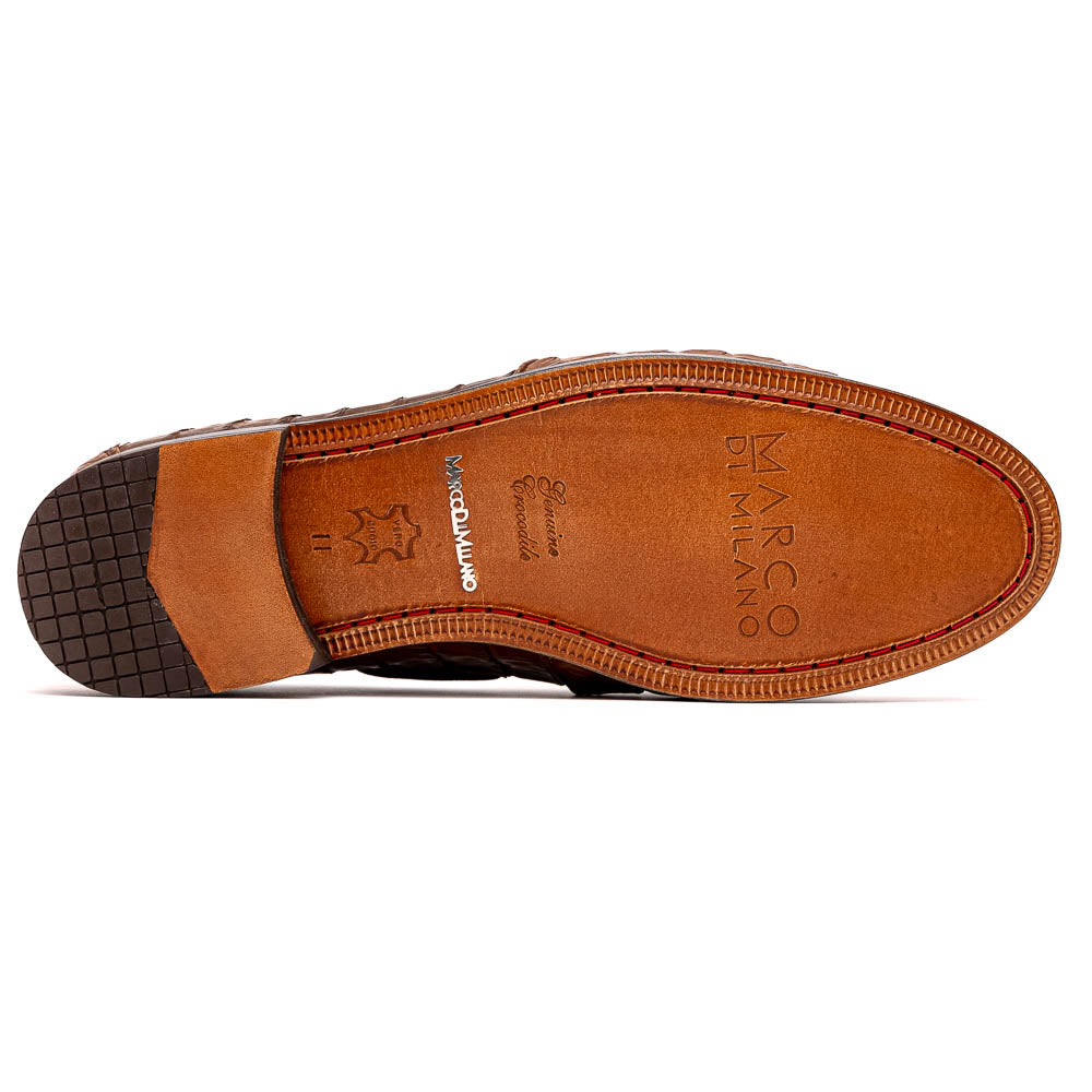 Marco Di Milano Bianchi Black Leather Luxury Shoe