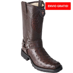 Botas de Avestruz Horma Biker Motociclista LAB-55T03 - Los Altos Boots
