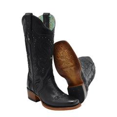 Laredo Men's Monty Snake Print Leather J-Toe Boots - Tan