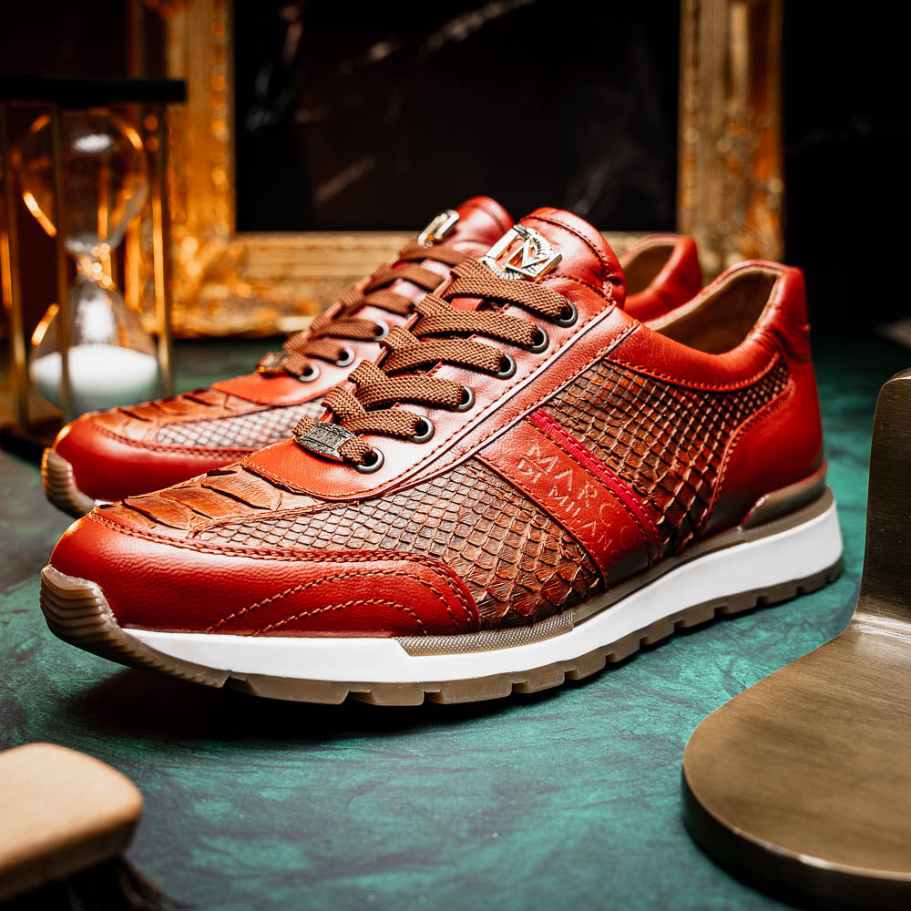 Marco Di Milano Brescia: Antique Cognac Leather Dress Shoe