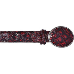 Cinto de Pescado Pirarucu Original Color Black Cherry - Los Altos Boots