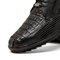 Marco_Di_Milano Crater Black: Luxury Leather Dress Shoe