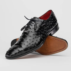 Marco Di Milano Criss Black Ostrich Quill Dress Shoe Oxfords