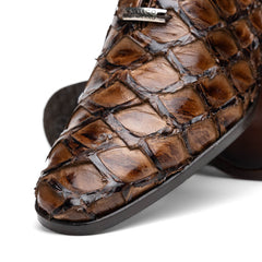 Marco_Di_Milano Olivieri: Clear Brown Leather Dress Shoe