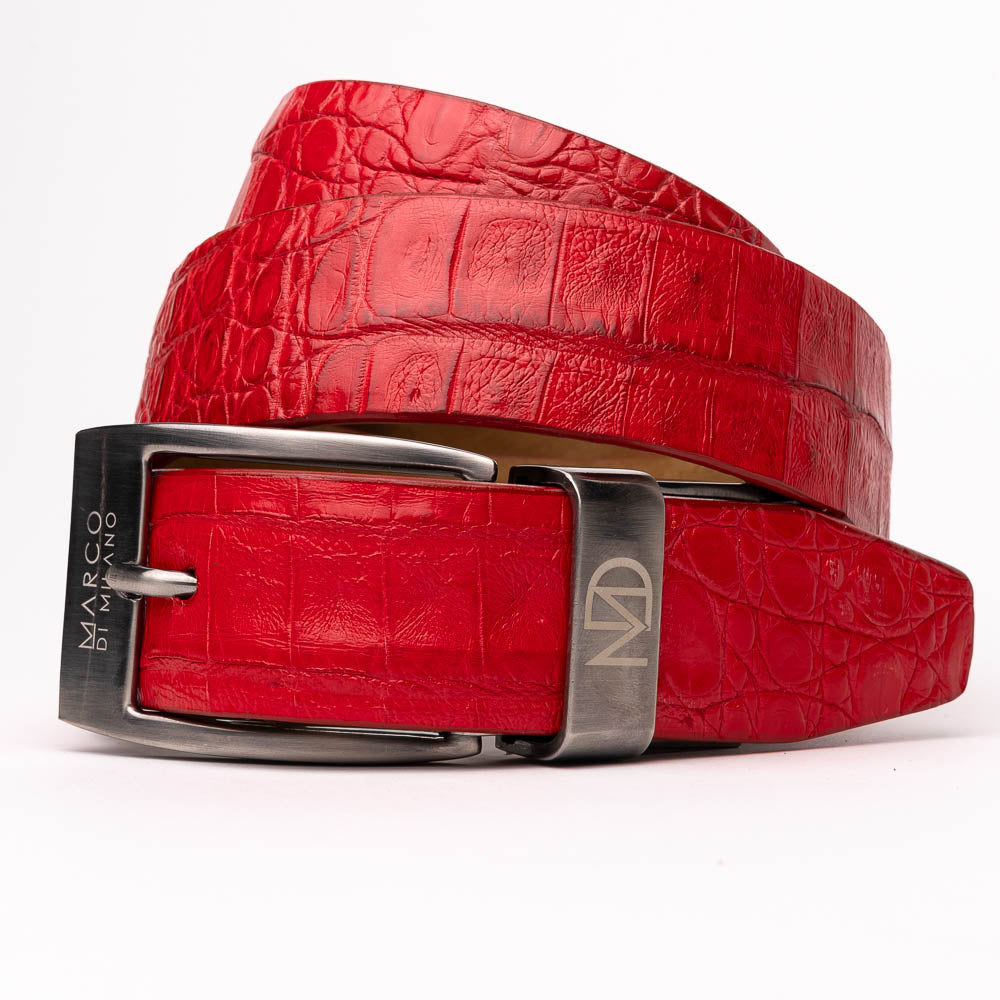 Marco Di Milano Riccardo Belt - Light Red Leather Loafer
