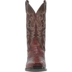 Dan Post Men's Stalker Genuine Caiman Belly Square Toe Boots - Brown