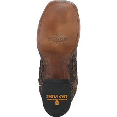 Dan Post Men's Dorsal Genuine Fish Leather Square Toe Boots - Brown