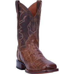 Dan Post Men's Kingsly Genuine Caiman Belly Square Toe Boots - Black