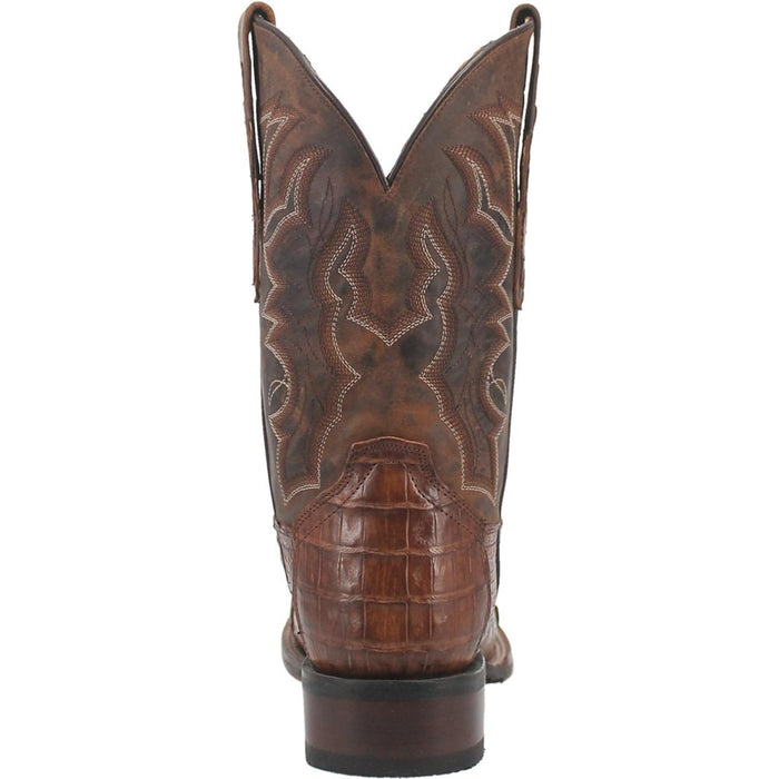 Dan Post Men's Kingsly Genuine Caiman Belly Square Toe Boots - Black