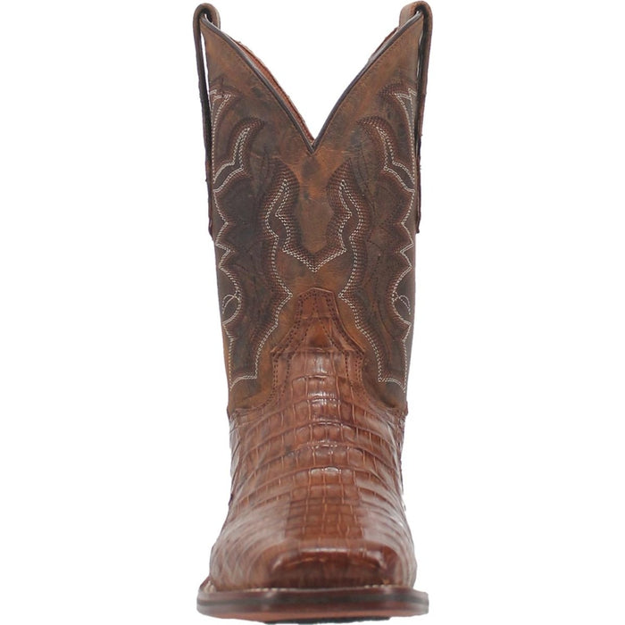Dan Post Men's Kingsly Genuine Caiman Belly Square Toe Boots - Black