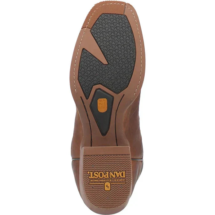 Dan Post Men's Richland Genuine Leather Square Toe Boots - Saddle