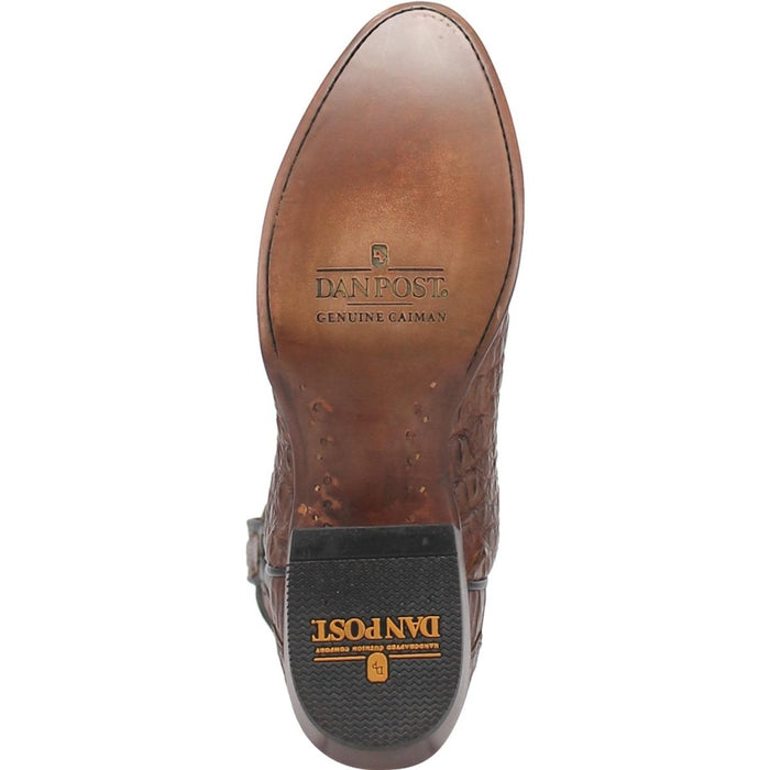 Dan Post Men's Kershaw Full Quill Ostrich Square Toe Boots - Saddle