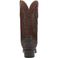 Dan Post Men's Kingsly Genuine Caiman Belly Square Toe Boots - Bay Apache