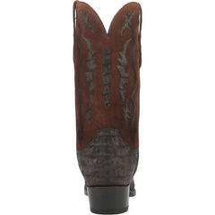 Dan Post Men's Stalker Genuine Caiman Belly Square Toe Boots - Brown