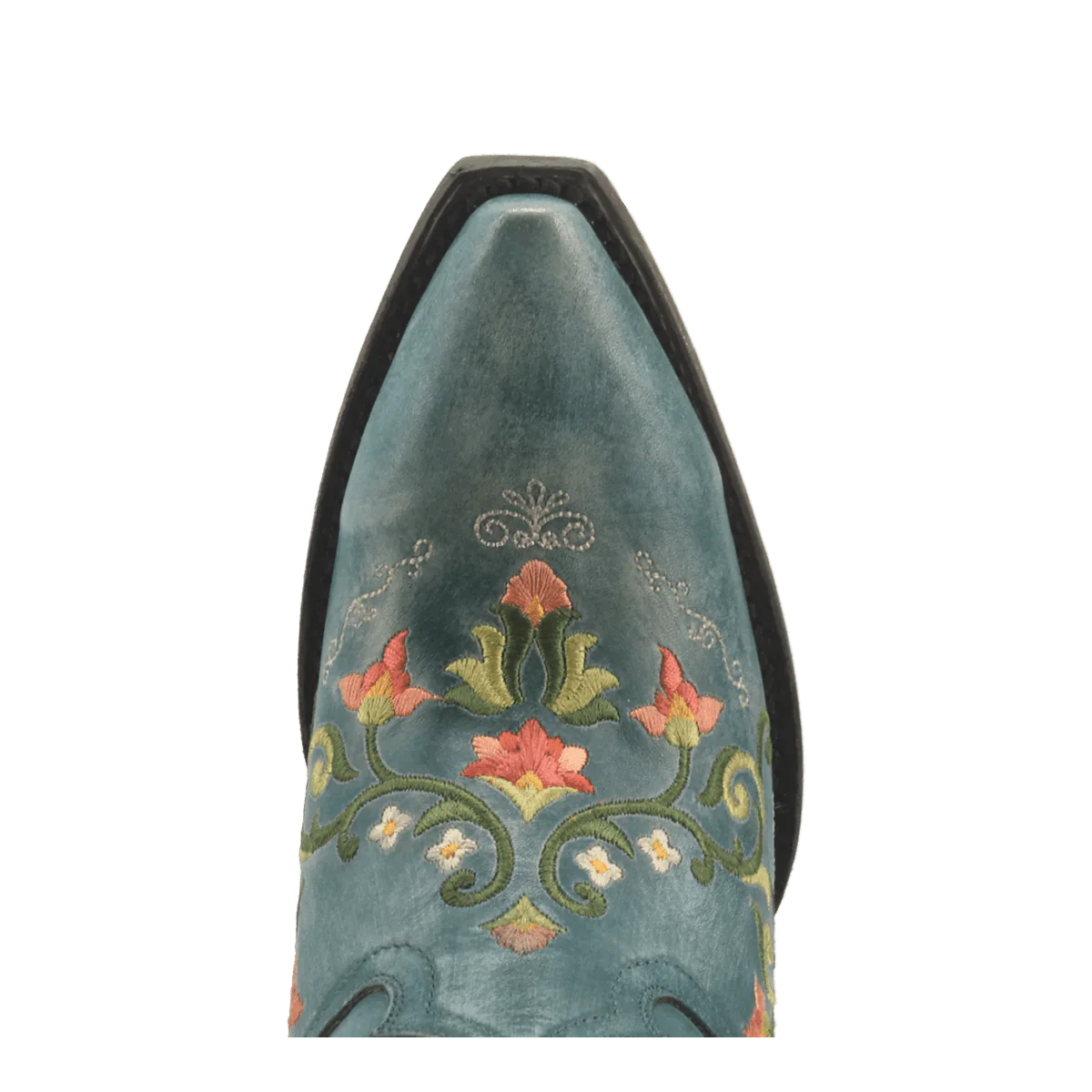 Dan Post Women's Flower Child Snip Toe Leather Tall Boots - Turquoise