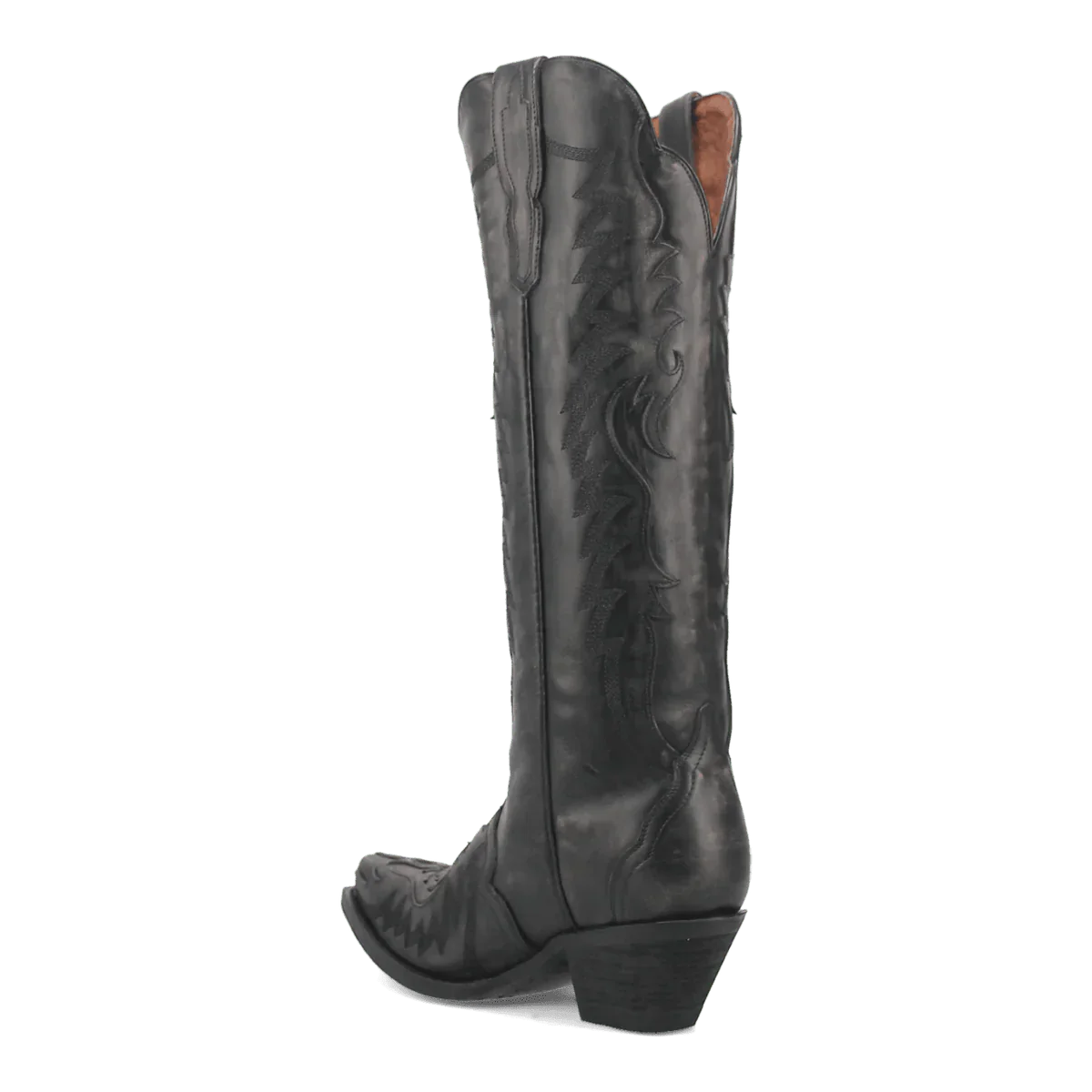 Dan Post Women's Hallie Snip Toe Leather Tall Boots - Black