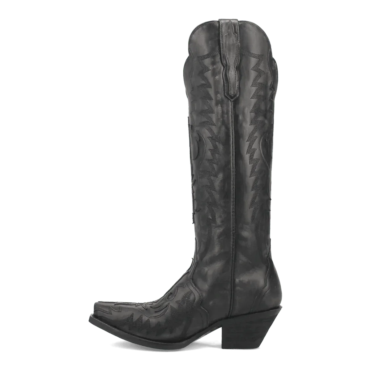 Dan Post Women's Hallie Snip Toe Leather Tall Boots - Black