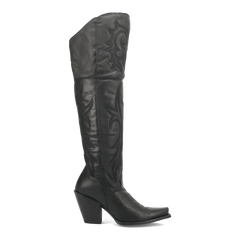 Dan Post Women's Jilted Snip Toe Leather Tall Boots - Black
