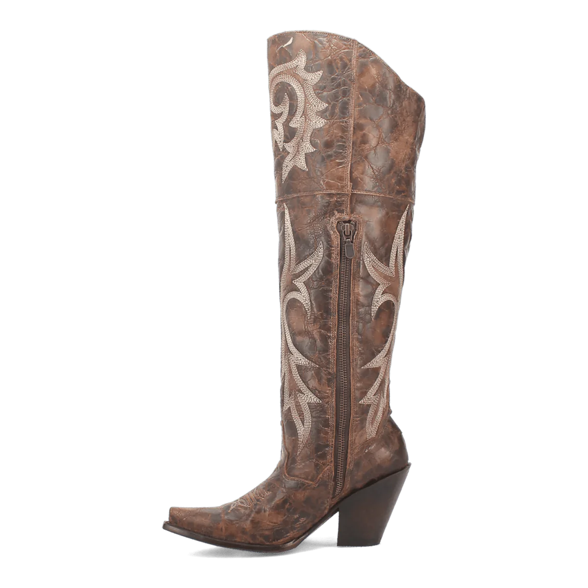 Dan Post Women's Jilted Snip Toe Leather Tall Boots - Brown
