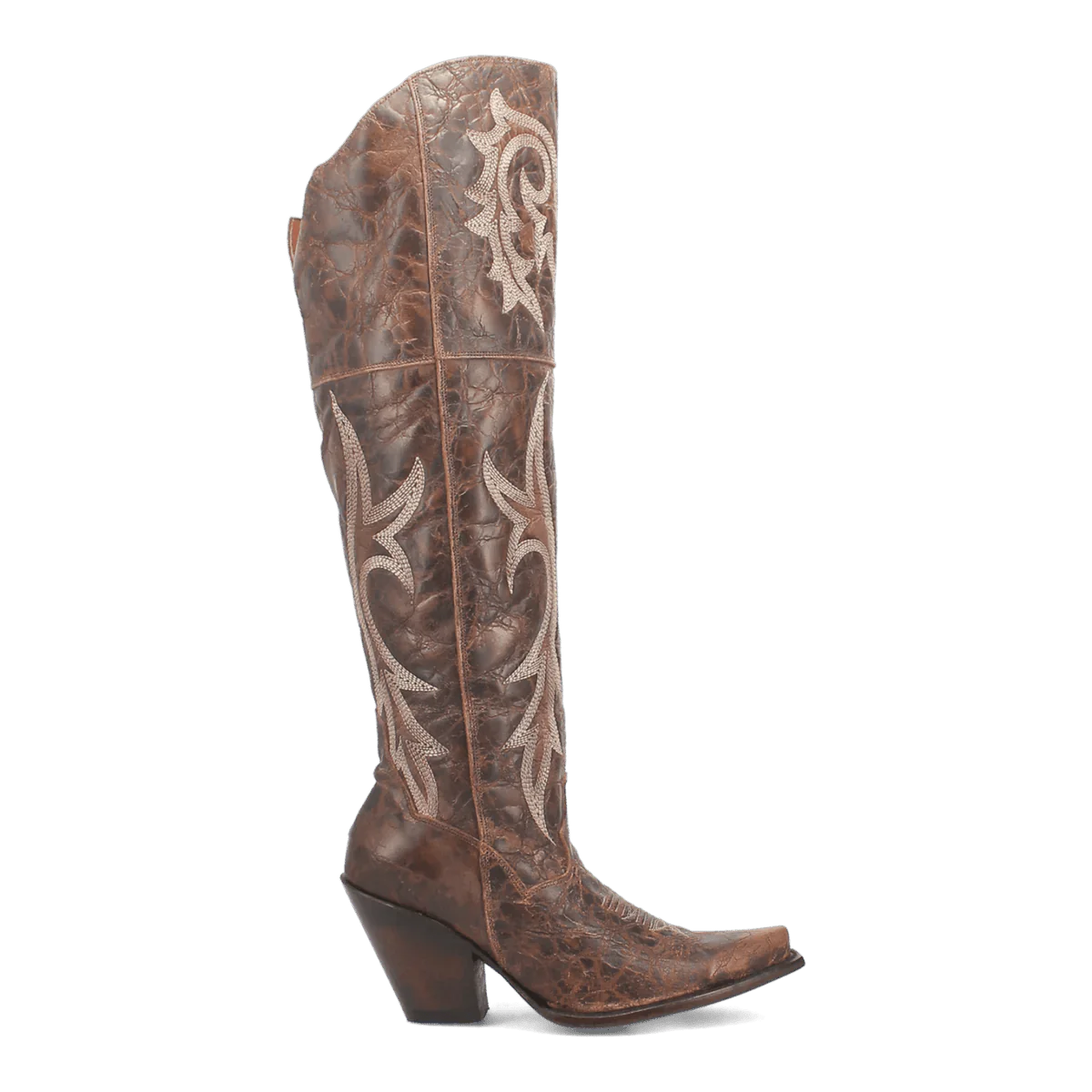 Dan Post Women's Jilted Snip Toe Leather Tall Boots - Brown