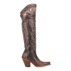 Dan Post Women's Kommotion Snip Toe Leather Tall Boots - Chocolate