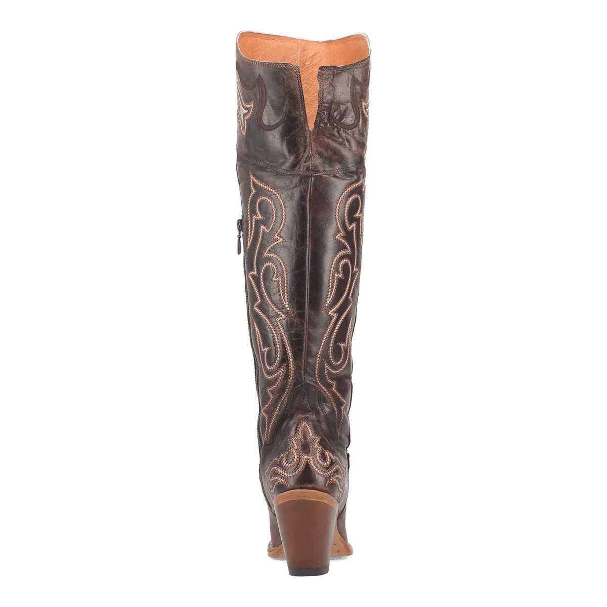 Dan Post Women's Kommotion Snip Toe Leather Tall Boots - Chocolate