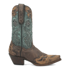 Dan Post Women's Vintage Bluebird Snip Toe Leather Boots - Chocolate