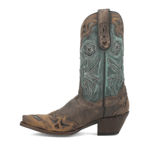 Dan Post Women's Vintage Bluebird Snip Toe Leather Boots - Chocolate