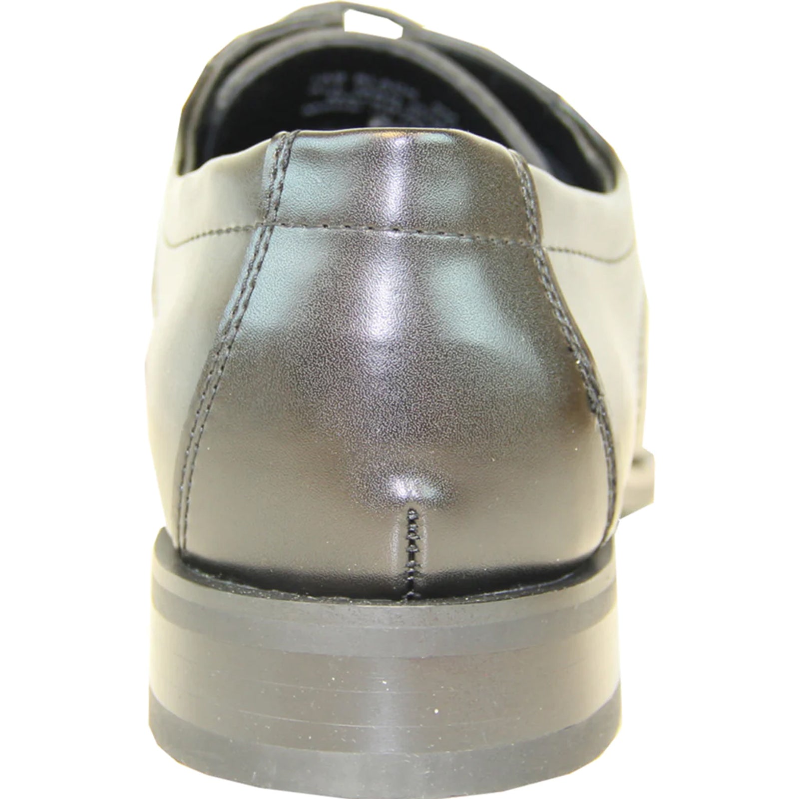 Bravo Mens Plain Round Toe Oxford Dress Shoe in Black