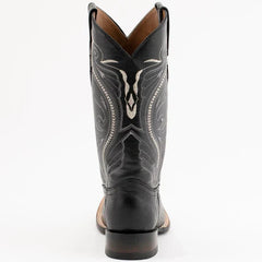 Ferrini Men's Taylor Lizard Square Toe Handcrafted - Black 1119304