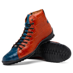 Marco Di Milano Hermond Blue Jeans/Honey Alligator Boots